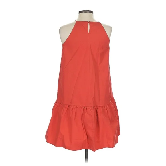 Ann Taylor Square Neck Flounce Shift Dress in Red XS Petite - Picture 7 of 8